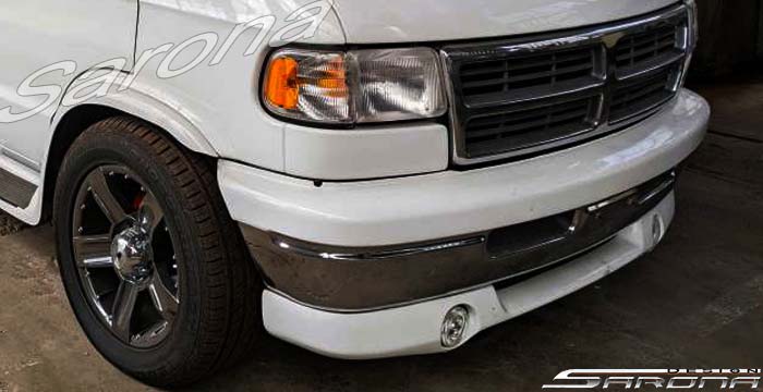 Custom Dodge Van  All Styles Front Lip/Splitter (1998 - 2003) - $390.00 (Part #DG-065-FA)